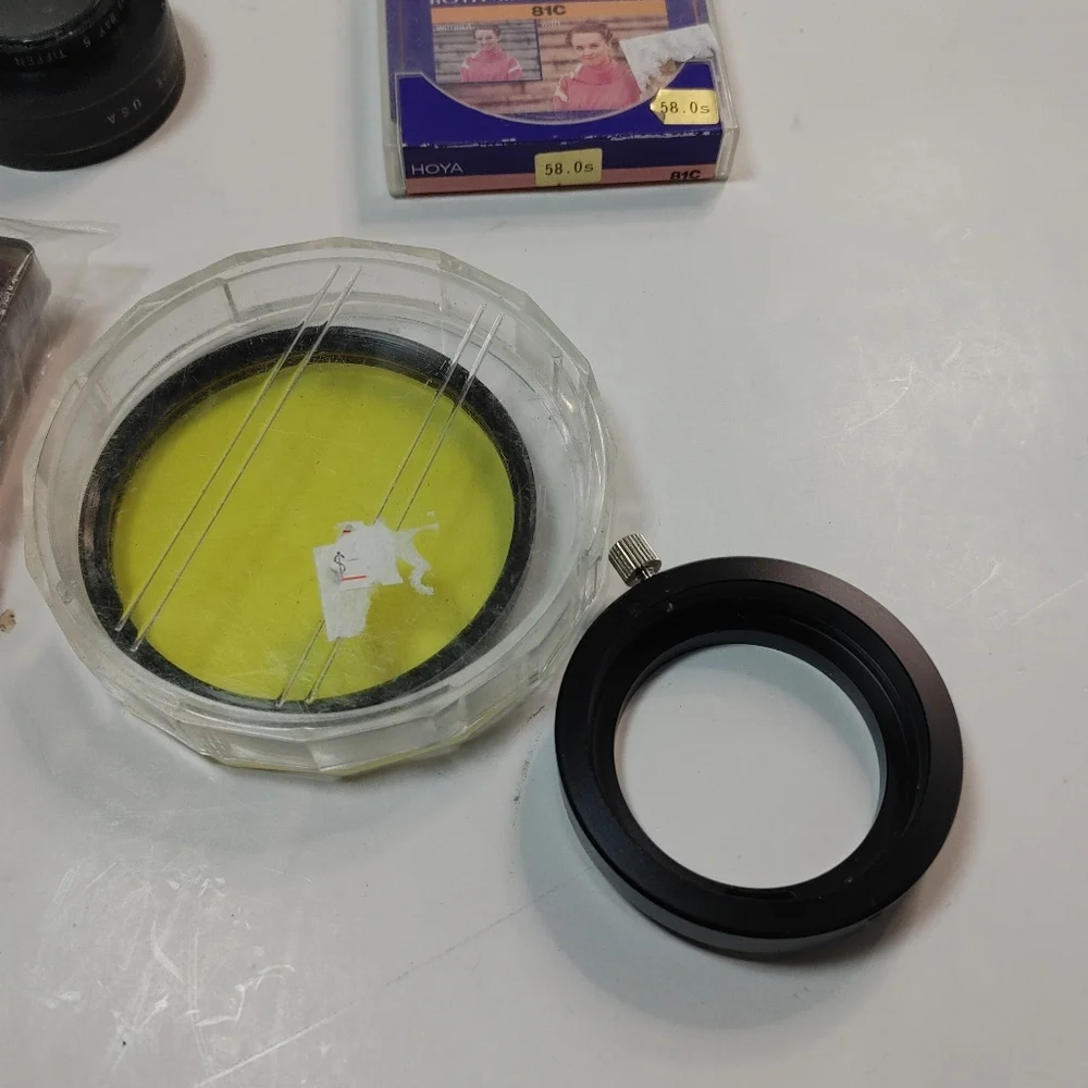 wholesale Lot of 12 - various size camera Lenses & Adapters Very Good Conditio